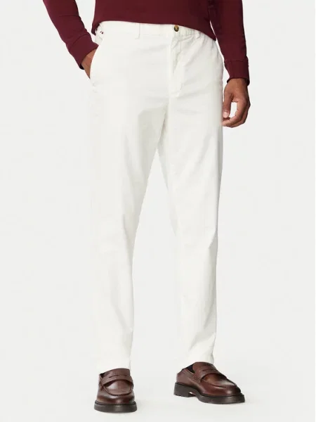 Tommy Hilfiger Chinosy Denton Kremowy