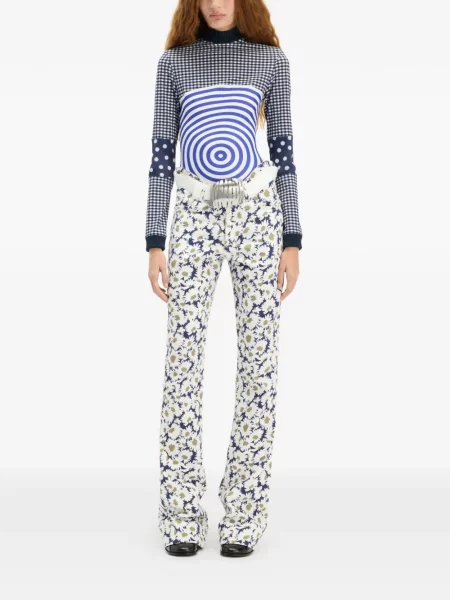 Top Jean Paul Gaultier albastru