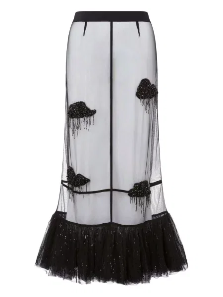 Fustă Moschino cu volane negru