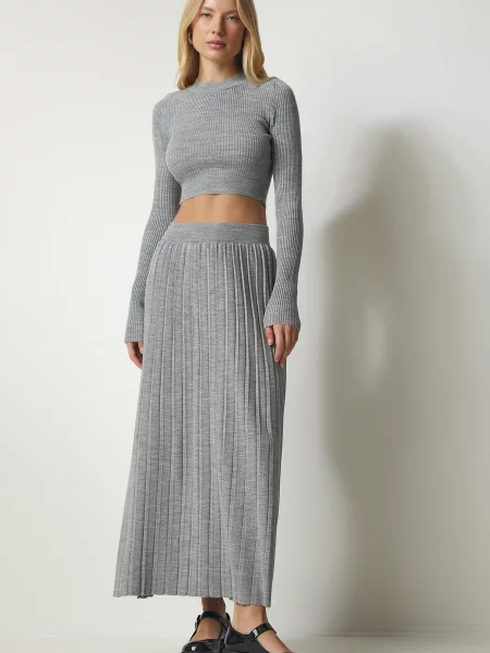 Fustă Happiness İstanbul gri