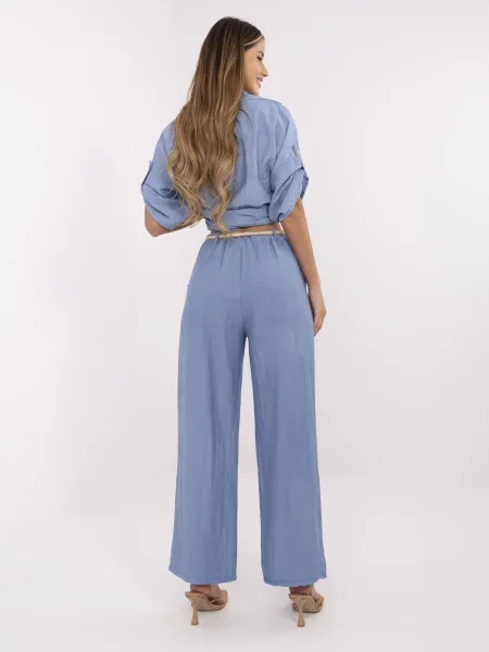Pantaloni Italy Moda albastru