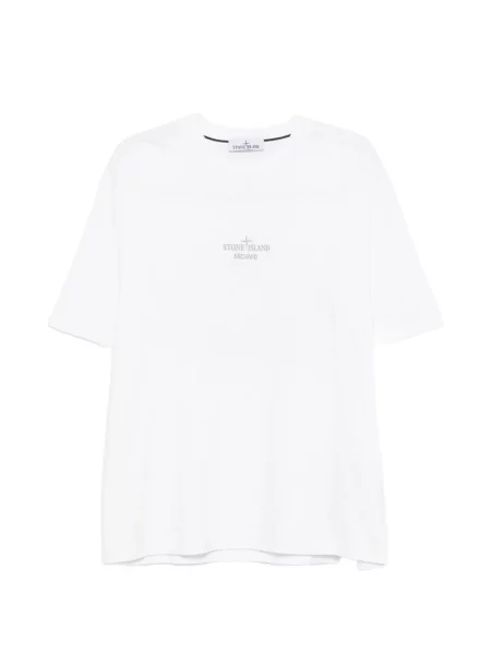 Póló Stone Island nyomtatás fehér