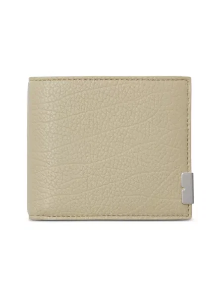 Portfel Burberry skórzany z logo zielony