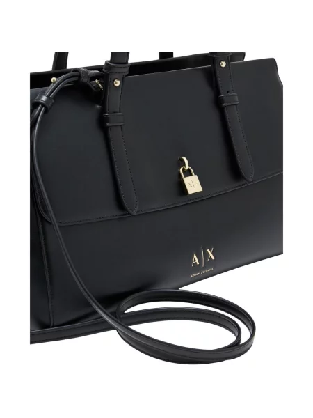 Shopper kabelka Armani Exchange z ekologickej kože modrá