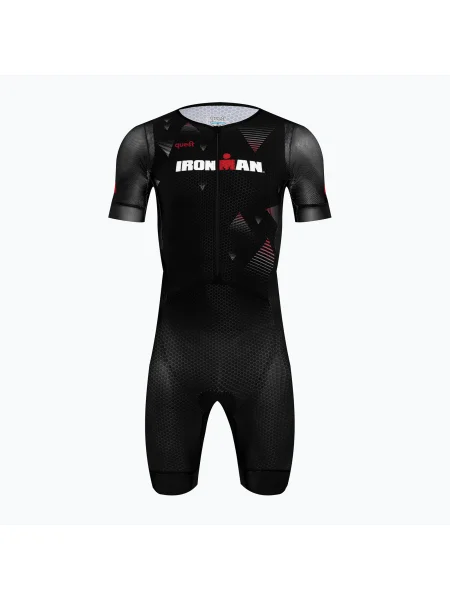 Costum de triatlon pentru bărbați Quest The Fastest GVT Iron Man black negru