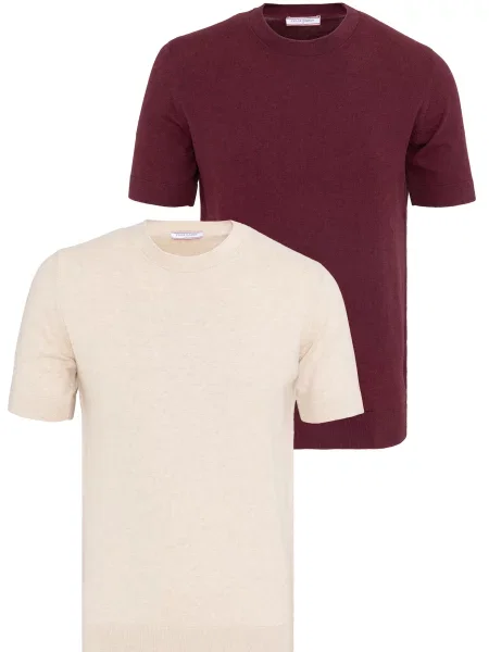 Felix Hardy Tricou deschis / roșu bordeaux bej