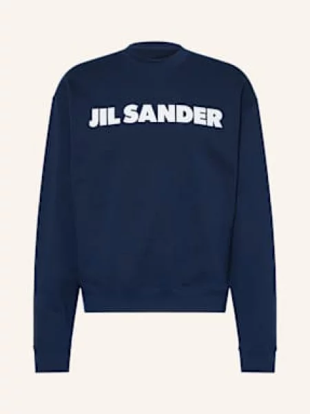 Jil Sander Bluza Nierozpinana blau niebieska