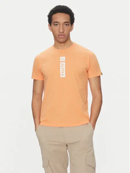 Alpha Industries Marškinėliai oranžinė