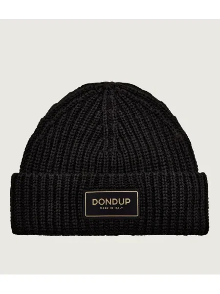 Căciulă Dondup - Made In Italy de lână negru