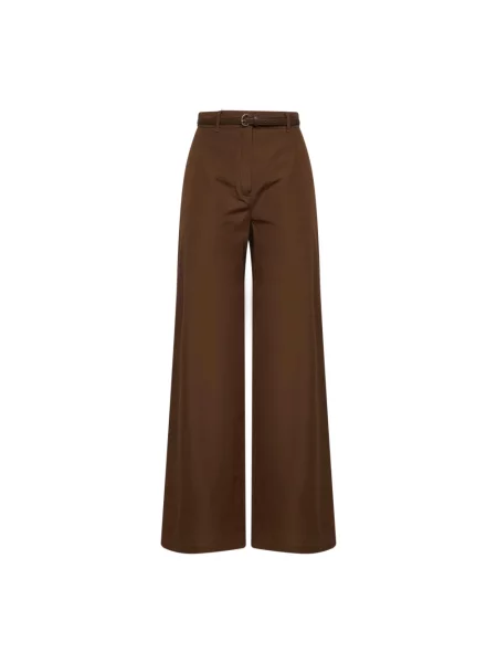 Max Mara Studio Spodnie Kobieta L Farea Trousers brązowy