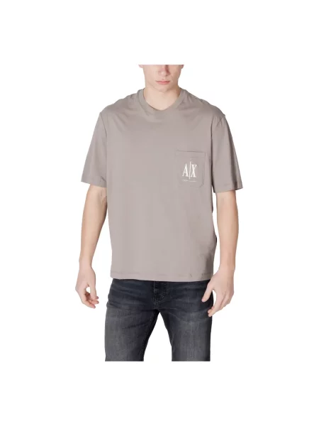 Koszulka Armani Exchange beżowa