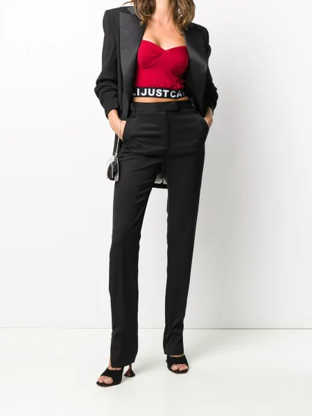 Pantaloni Just Cavalli cu autograf negru
