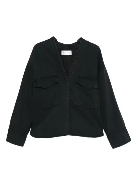 Kurtka jeansowa Christian Wijnants z dekoltem w serek niebieska