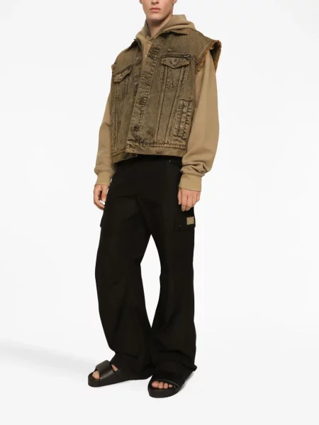 Cargo stiliaus kelnės Dolce & Gabbana juoda