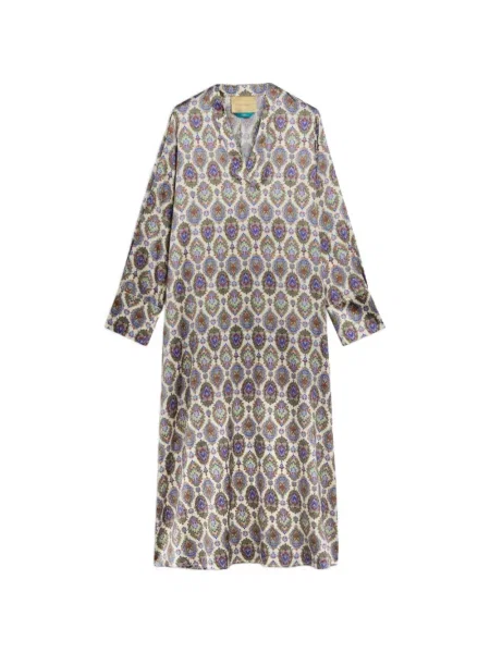 Rochie midi Momoni din satin alb