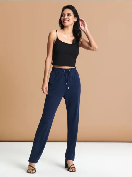 Штани з темно-синій сині