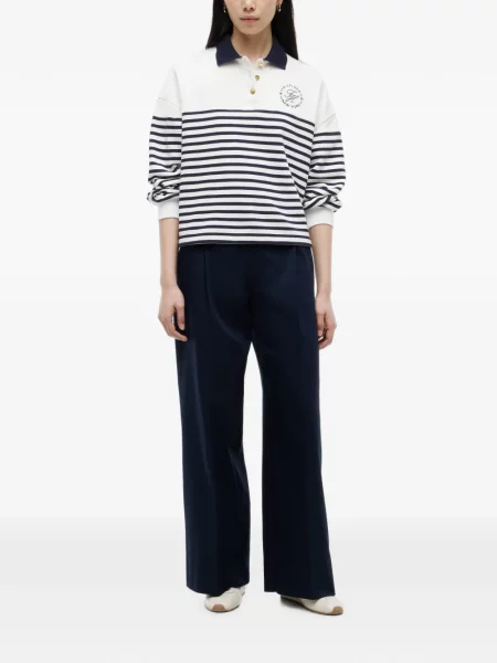 Lung tricou polo Tommy Hilfiger alb