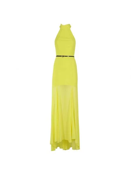 Sukienka maxi Elisabetta Franchi dzwony zielona