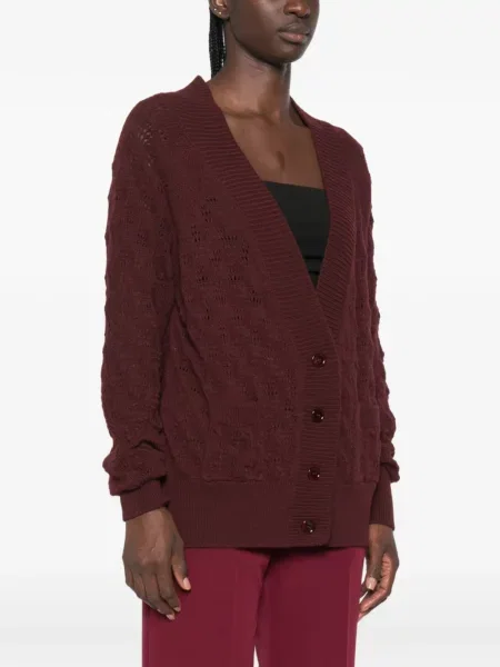 Cardigan Ermanno Scervino tricotate roșu