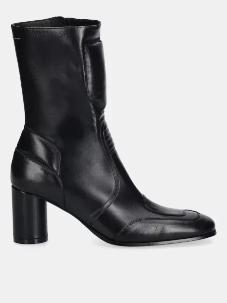 Кожаные ботинки Mm6 Maison Margiela черные