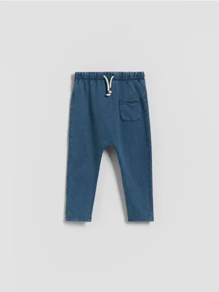 Reserved Legginsy z efektem sprania granatowy