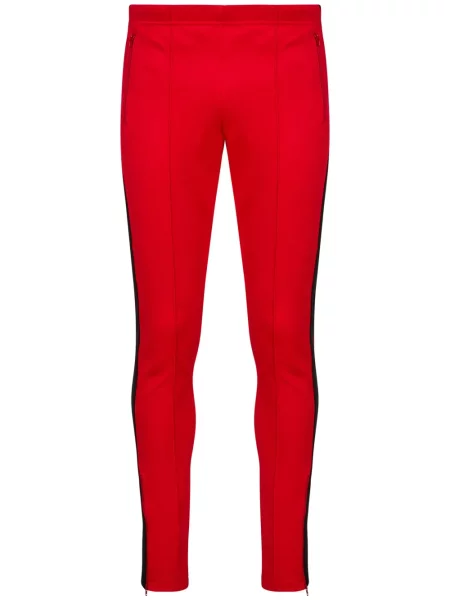 Pruhované kalhoty Maison Margiela červené