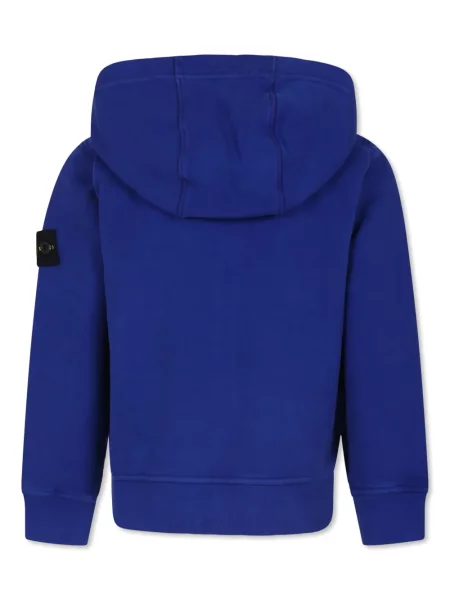 Bluza z kapturem dziecięca Stone Island niebieska
