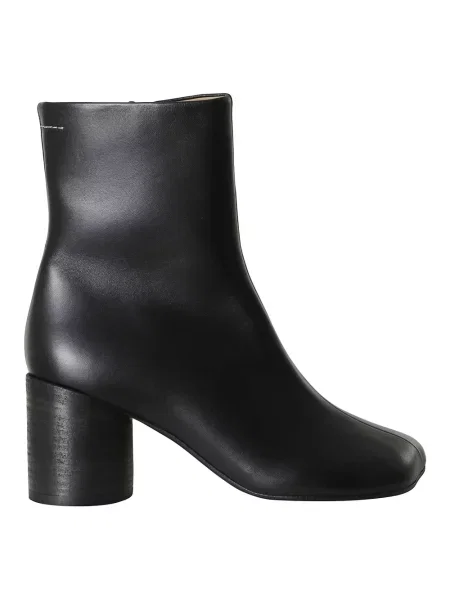 Botki Mm6 Maison Margiela skórzane czarne