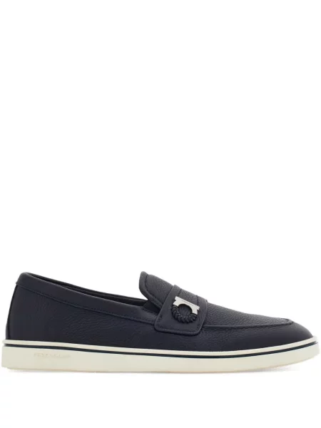 Pantofi loafer Ferragamo cu cataramă albastru
