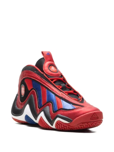 Fűzős csipkés sneaker Adidas piros