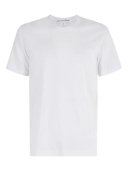 Tricou Comme Des Garçons Shirt cu imagine cu decolteu rotund alb