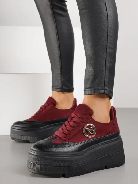 Sneakers Sedvira cu bordo negru