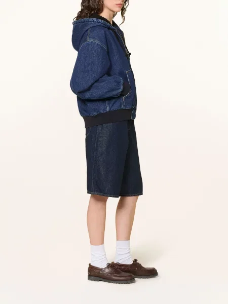 Carhartt Wip Džínová Bunda Smith blue stone washed modrá