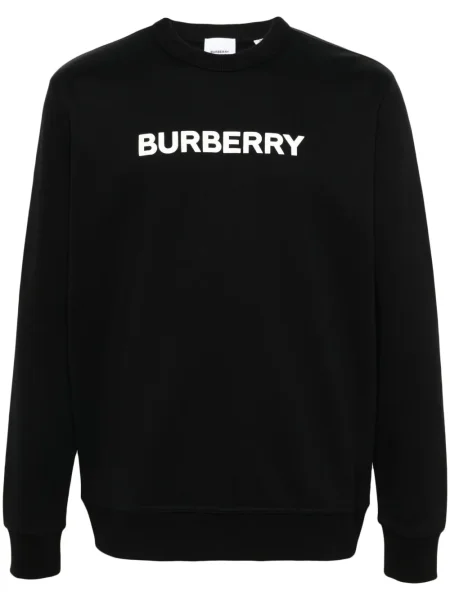 Mikina Burberry s potiskem černá