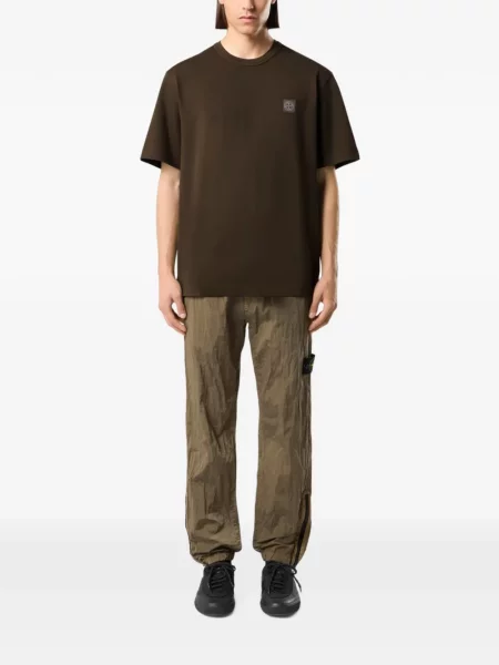 Tricou Stone Island cu strasuri maro