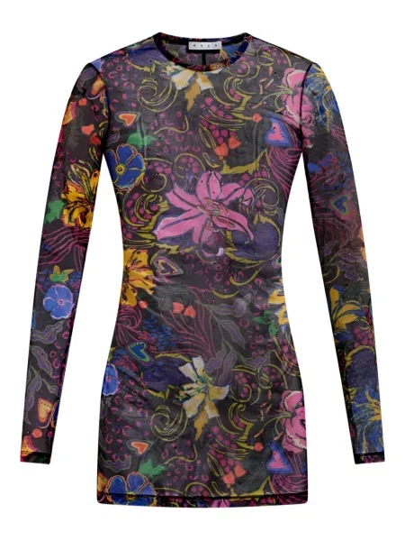 Mała sukienka mini Area tiulowa garniturowa czarna