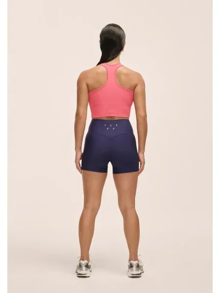 Legginsy Fitness Casall Wysoki Stan Hot Pant fioletowe