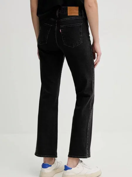 Džíny Levi's AUTHENTIC KICK BOOT high waist černé