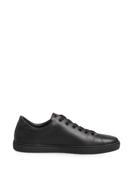 Sneakerși Dolce & Gabbana din piele cu motiv cu inimi negru