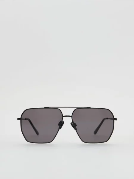 Reserved Ochelari de soare tip aviator negru