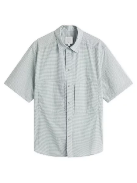 Koszula Cayl w kratę z krótkim rękawem szara
