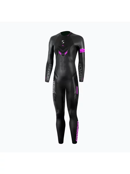 Triatlonová neoprenová kombinéza Synergy Endorphin Full Sleeve mm black/pink černý