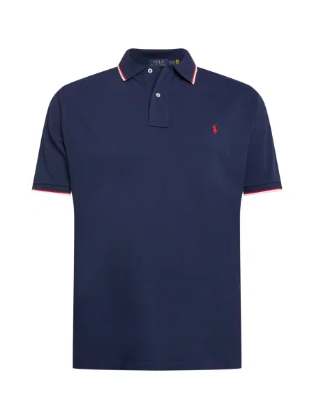 Polo Ralph Lauren Big & Tall Majica mornarska / rdeča bela