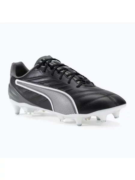 Кросівки футбольні PUMA King Pro MxSG puma black/puma white/cool dark gray білі