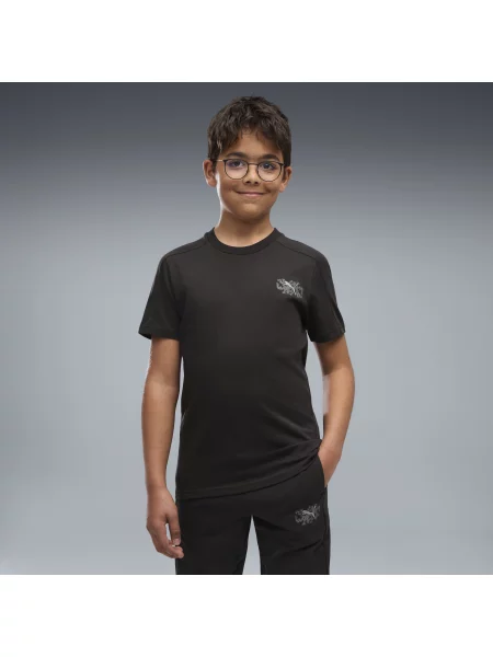 PUMA Młodzieżowa koszulka Active Sports z grafiką Akcesoria czarny