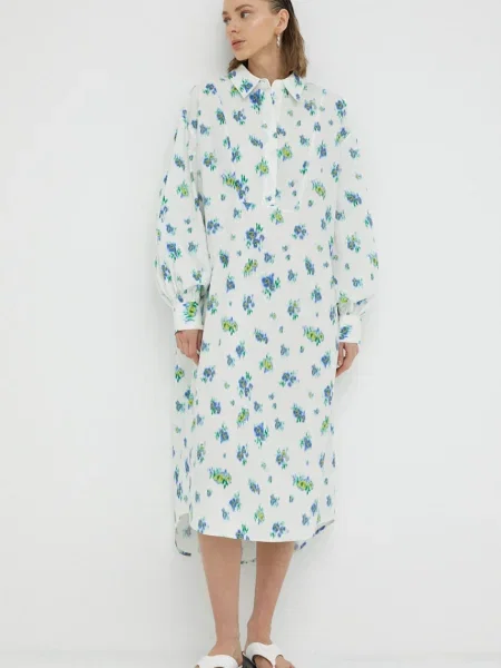 Lovechild rochie din midi oversize alb