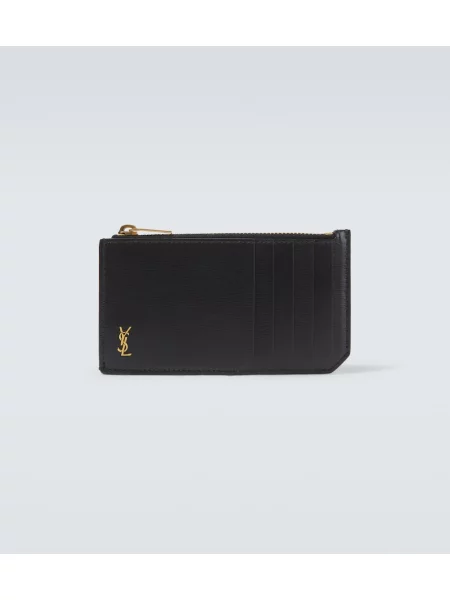 Portofel Saint Laurent din piele negru