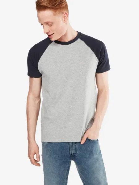 Urban Classics Tricou bleumarin / amestecat gri