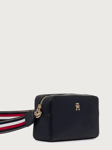 Tommy Hilfiger Geantă Th Joy Camera Bag Corp Bleumarin alb