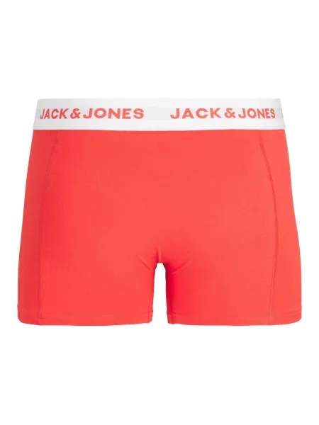 JACK & JONES Boxerky Daniel modrá / kaki / červená biela